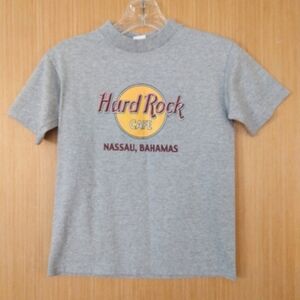 Hard Rock Cafe Child's Medium Nassau, Bahamas Grey Short Sleeve T Shirt
